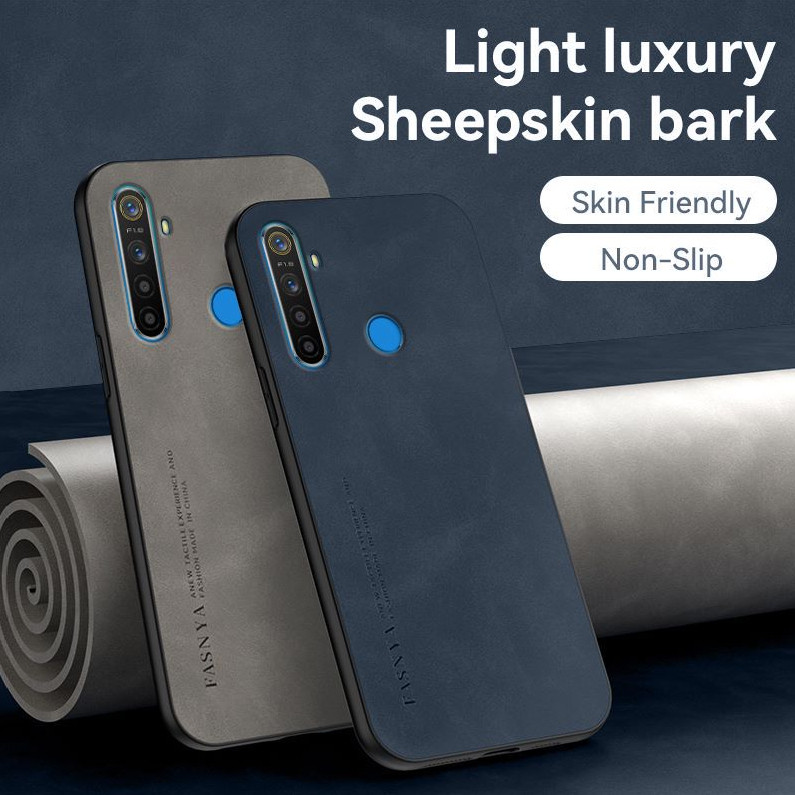 OPPO realme c3 c3i 6i 5 5i 5s rmx2040 rmx2030 realme5 realme5i realme 5s 6i Casing หนังแกะระดับไฮเอนด์ทําจากเปลือกแข็งที่เหมาะกับผิวป้องกันการตกและดูดซับแรงกระแทกเคสโทรศัพท์