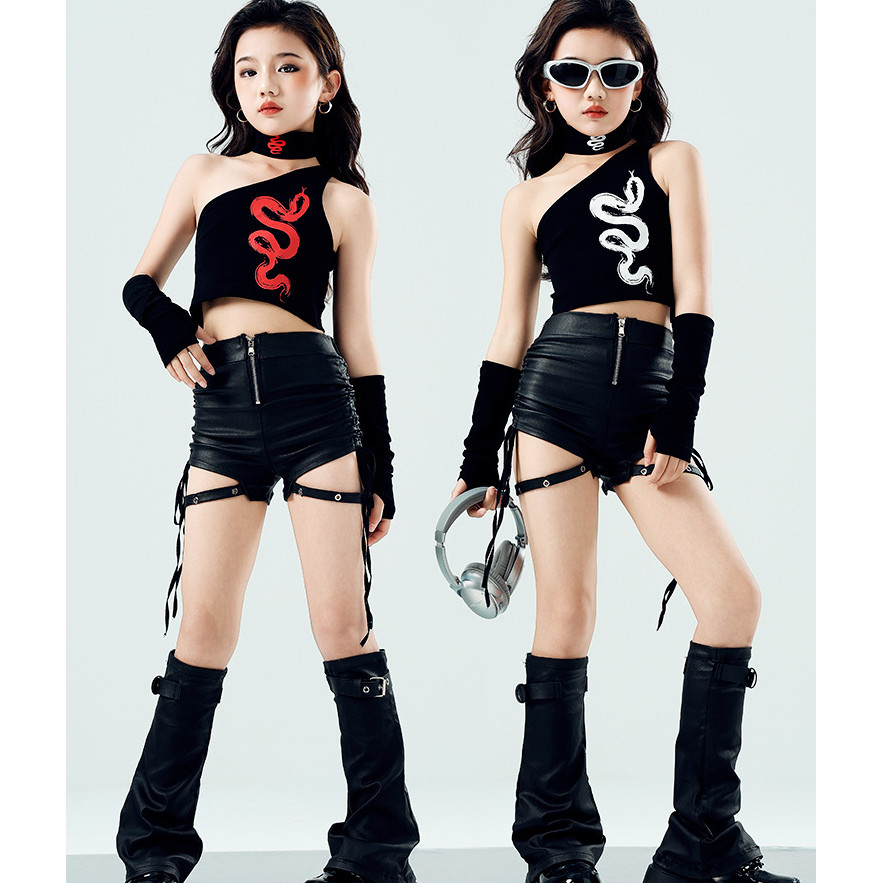 15-75KG ชุดเต้นเด็ก ชุดเต้นแจ๊ส เด็กผู้หญิง เสื้อ ชุด cover dance ชุดฮิปฮอป กางเกง ชุด cover dance เ