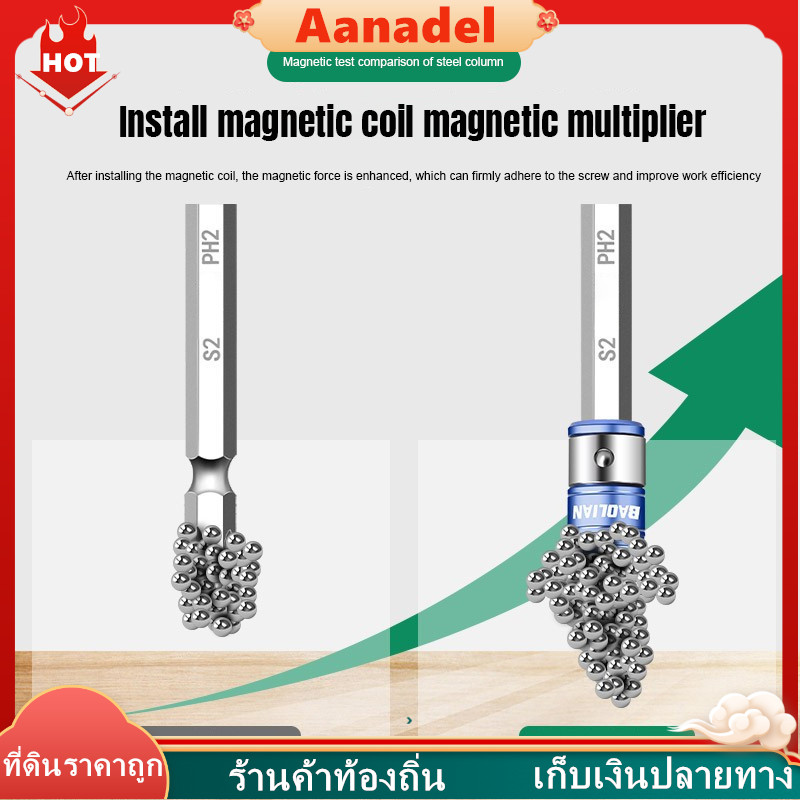 🟡🟡BAOLIAN หัวไขควง ปอกสวมหัวไขควงแม่เหล็ก แหวนแม่เหล็ก ใช้สำหรับสวมดวกไขควงเพื่อให้ง่ายกับการยึดสกรู ดอกไขควงแม่เหล็ก - รูปที่ 4