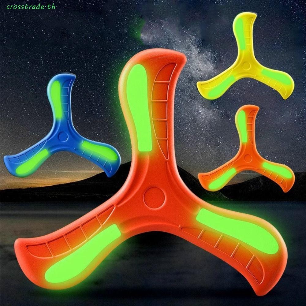 CROSSTRADE Flying Boomerang Toy, Interactive Noctilucent V Shaped Boomerang, Fast Catch Returning Pr