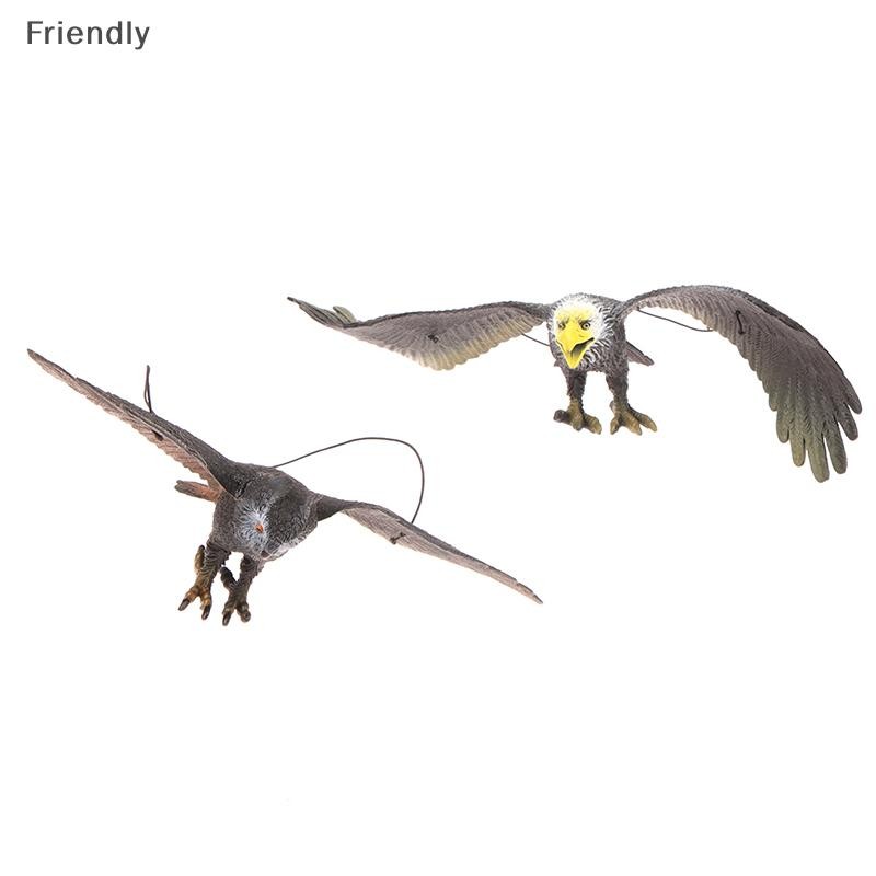 [Friendly] 1 ชิ้นกลางแจ้ง Eagle Figurine Bird Deterrent พลาสติก Eagle เครื่องประดับ Vivid Flying Bird Decoy Garden หุ่นไล่กา Boutique - รูปที่ 2