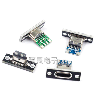 Typec typec ชาร์จขาตั้งหญิงพร้อมบอร์ดพอร์ต C ขั้วต่อ USB คีย์บอร์ดดัดแปลงการส่งข้อมูลการชาร์จซ็อกเก็ต typec