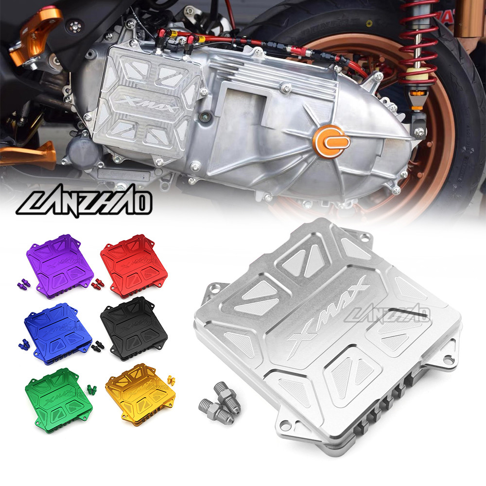 ครอบใบพัด CVT อลูมิเนียม CNC YAMAHA XMAX 300 v1 v2 v3 2017-2025 ครอบใบพัดแบบหนา ฟรีส่ง ชิ้นส่วนมอเตอร์ไซค์