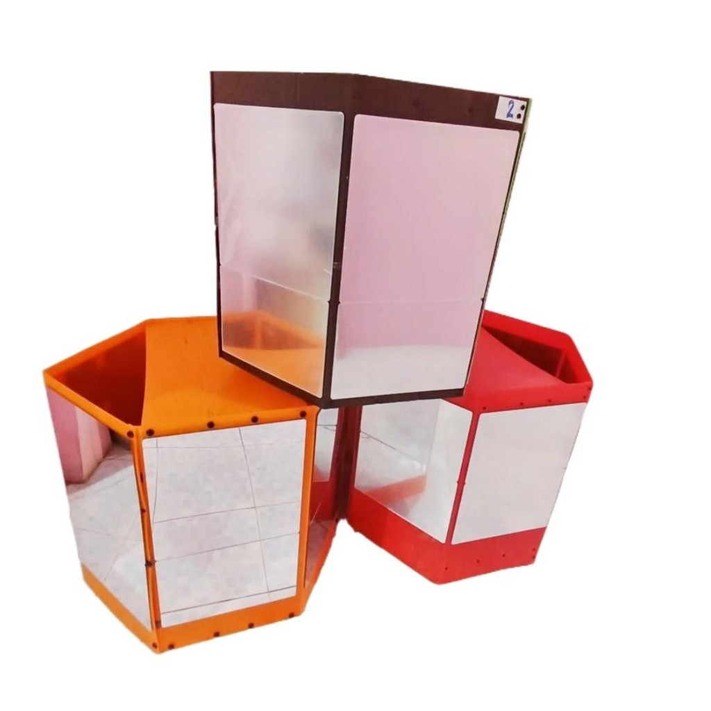 กระจกหกเหลี่ยมวิ่งไก่ รุ่นXXXL ชุดแกะกล่องพร้อมใช้งานทันที - รูปที่ 4