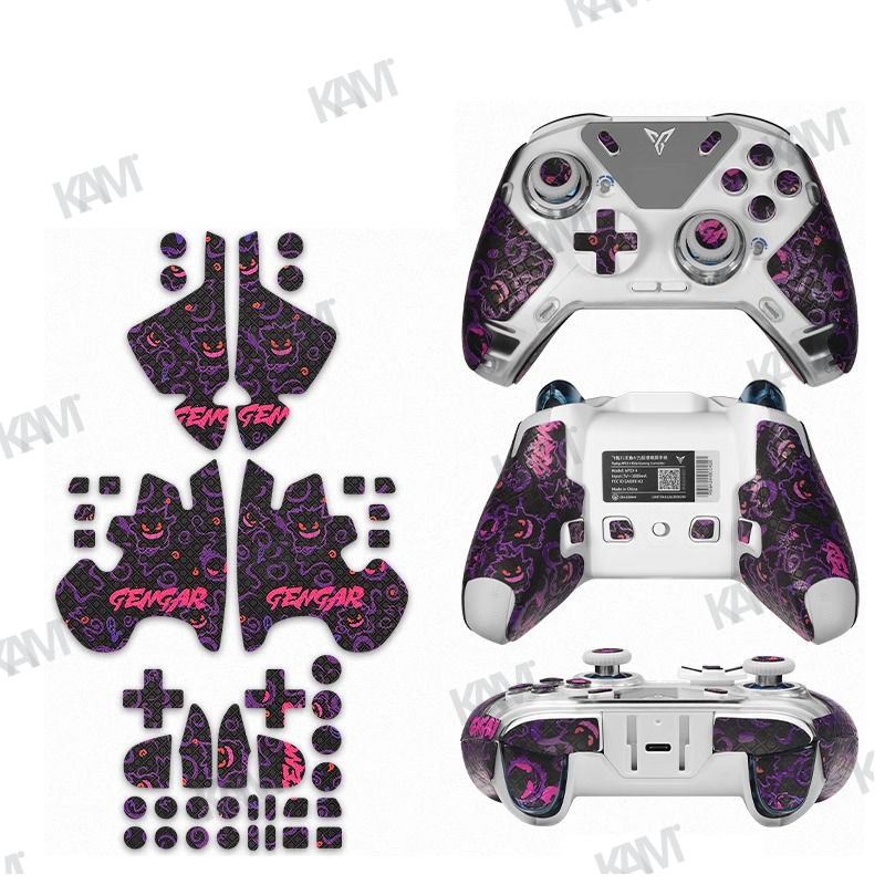 [Kam] เหมาะสำหรับสติกเกอร์กันเหงื่อสำหรับคอนโทรลเลอร์เกม FLYDIGI Apex 3/4 สติกเกอร์กันลื่น สติกเกอร์ปุ่มจับ สติกเกอร์กันลื่น Kuromi ฟิล์มป้องกันการจับด้านข้างแบบการ์ตูนดูดซับเหงื่อ