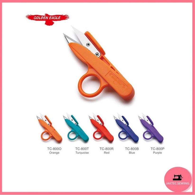 กรรไกรตัดเศษด้าย(ด้ามจับพลาสติกถนัดมือ) รุ่น : TC-800 (ไม่สามารถเลือกสีได้)