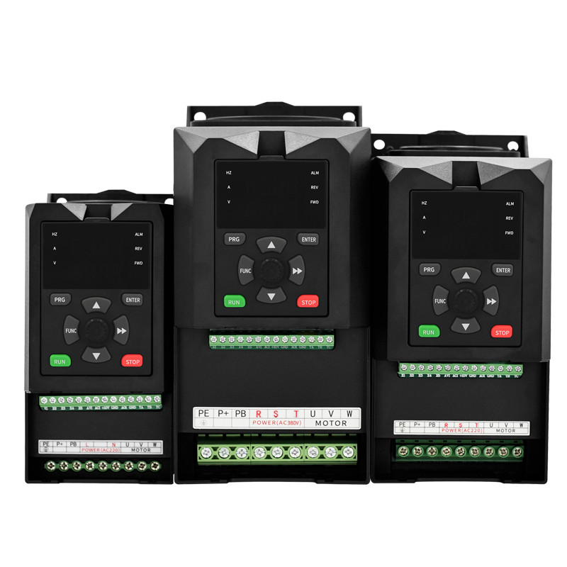 1 เฟส 3 เฟส 220V 380V 0.4 - 7.5KW VFD มอเตอร ์ ตัวควบคุมความเร ็ วความถี ่ อินเวอร ์ เตอร ์ ไดรฟ ์AC