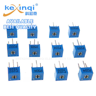 (10 ชิ้น) 3362P Potentiometer 100R 200R 500R 1K 2K 5K 10K 20K 50K 100K 200K 500K 1M 2M Ohm Resistance