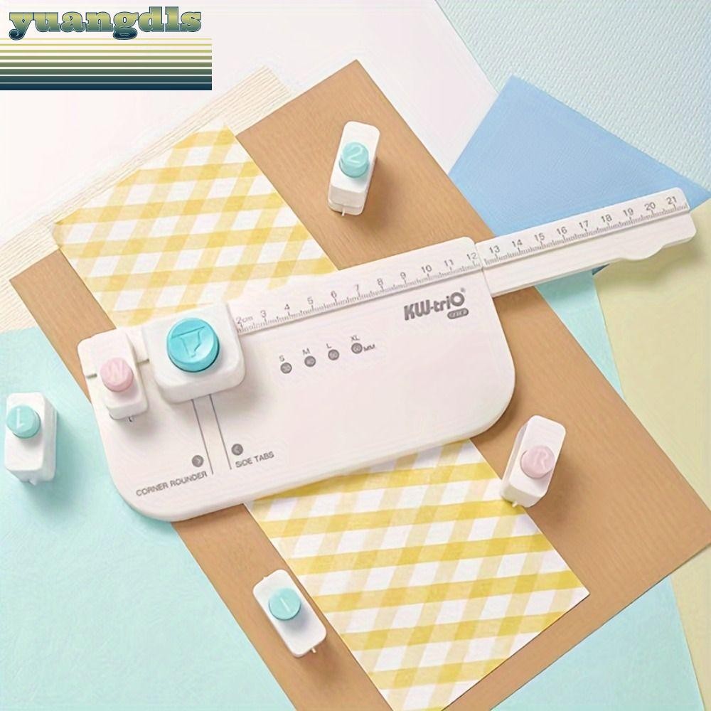 YUANG Tab Punch Board, Multifunctional DIY Bookmark Index Separator Page Creation Board, Label Punch