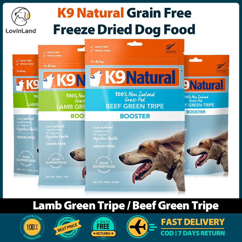 K9 Natural Freeze Dry Dog อาหารเสริม Booster Training Rewards Snacks Lamb Tripe Beef Tripe