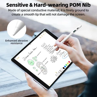 GOOJODOQ Universal Stylus พร้อมจอแสดงผลแม่เหล็กความปลอดภัยอุปกรณ์เสริมทนทานและเปลี่ยนได้ POM Nibs