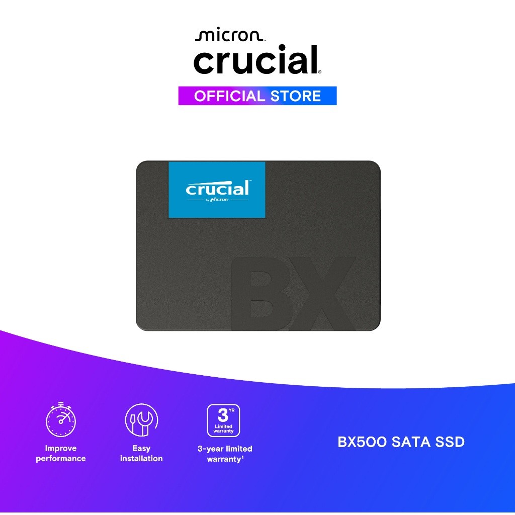 Crucial BX500 SSD SATA 2.5 ( 2TB/ 4TB) (เอสเอสดี)