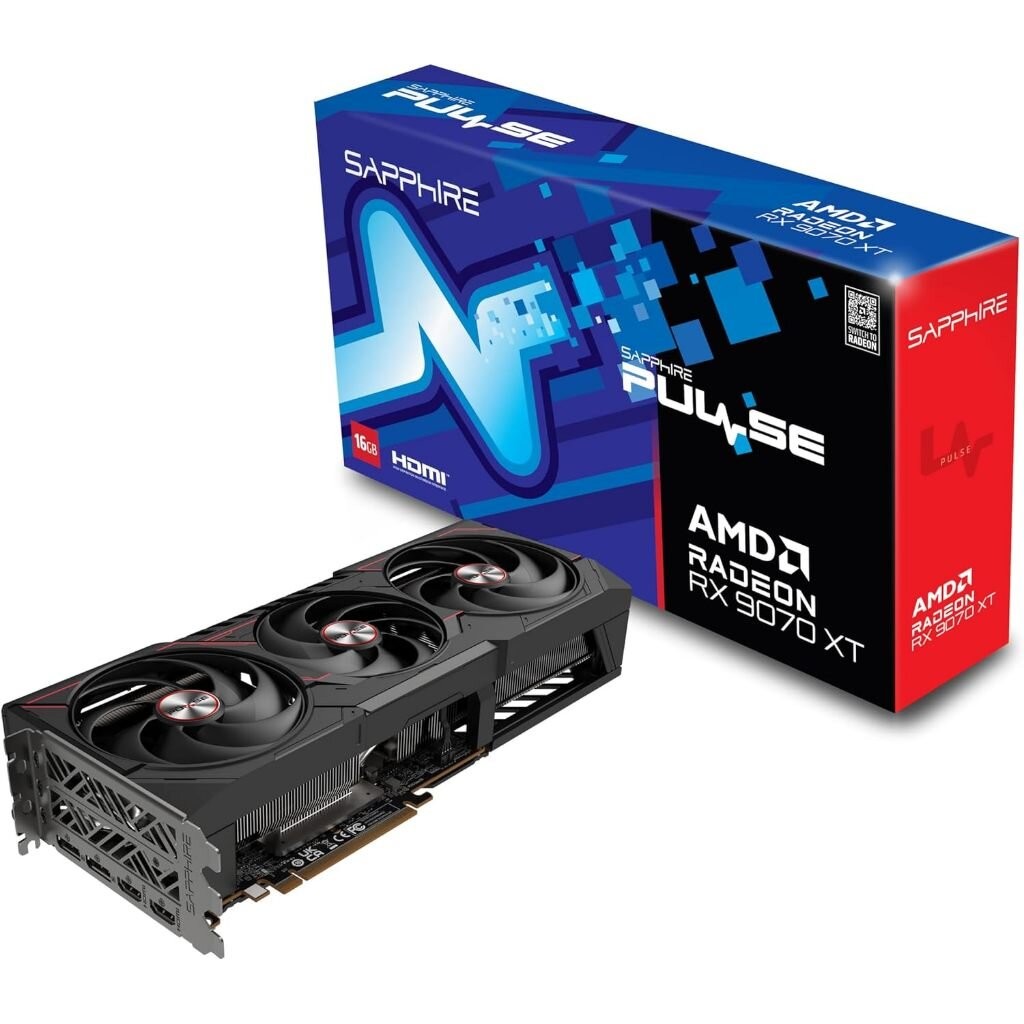 VGA SAPPHIRE PULSE AMD RADEON RX 9070 XT GAMING 16GB DUAL HDMI/DUAL DP