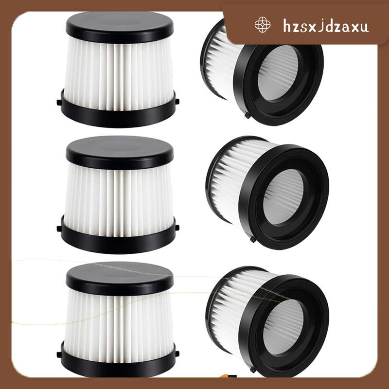 hzsxjdzaxuFor 20V เครื่องดูดฝุ่นมือถือไร้สาย–6 แพ็ค DCV501HB DCV5011H ตัวกรองทดแทนสําหรับเปลี่ยนได้พ