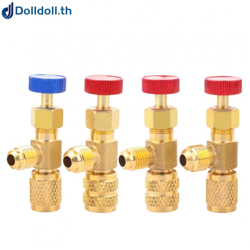 [Dolldoll]Set of 4 Air Conditioning Safety Valves Compatible with R22 R32 and R410 Systems