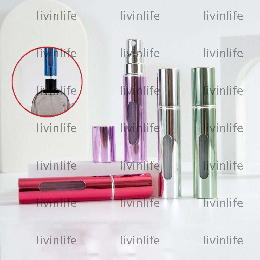 LIVINLIFE Atomizer Bottle, 10ml Mini Perfume Bottle, Scent Pump Portable Refillable with Spray Jar T