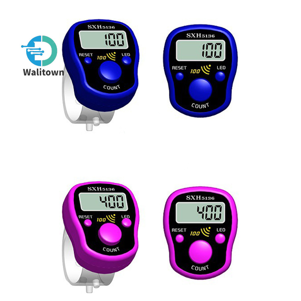 Sxh5136 นิ้วแหวนเคาน์เตอร์อิเล็กทรอนิกส์ LED Luminous Counter สีสุ่ม