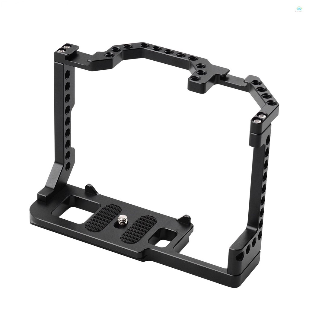 Yb2 กล้อง Cage Andoer กล้องอลูมิเนียม Dual Cold Shoe Mount 1/4 นิ้วสกรูใช้งานร่วมกับ Canon EOS 90D/8