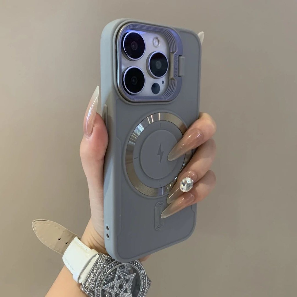 หรูหราเลนส์ยึดแม่เหล็กดูดเคสโทรศัพท์สําหรับ ไอโฟน16 15 14 13 12 11 มือโปร สูงสุด ป้องกันการกระแทกกล้องป้องกันป้องกันการหล่นนุ่มปกหลัง