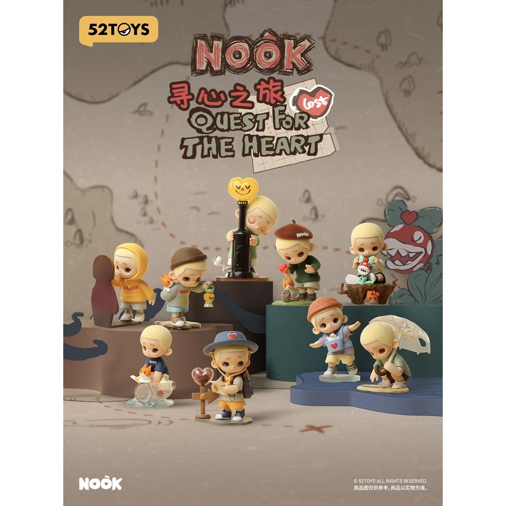 [คลังสินค้าพร้อม] 52toys NOOK Heart-seeking Journey Series รูปตกแต่งของขวัญเด็กผู้หญิง