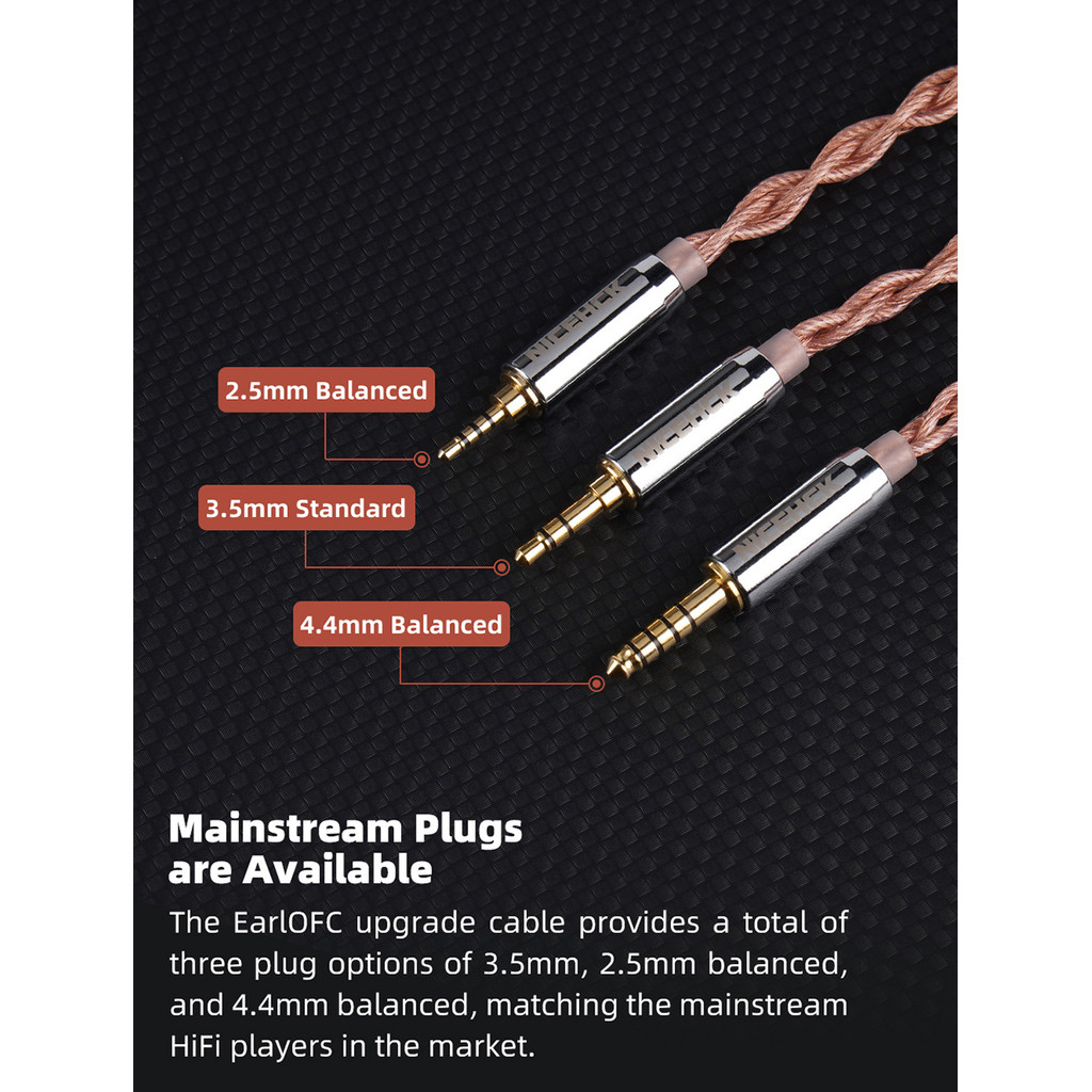 Nicehck EarlOFC 5N OFC + 5N Silver Plated OFC HiFi สาย MMCX 2Pin สําหรับ KATO S12 PRO ZERO Tangzu Fudu CHU II