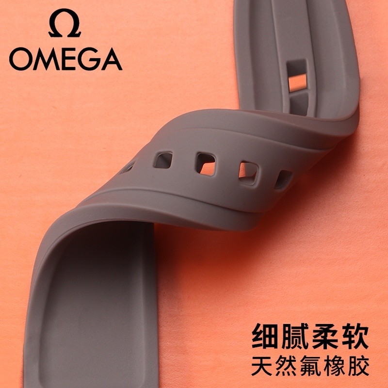 สายนาฬิกาซิลิโคนปลายโค้งขนาด 22 มม. 20 มม. สําหรับ Omega x moonswatch กีฬาสร้อยข้อมือกันน้ํานาฬิกาเปลี่ยน