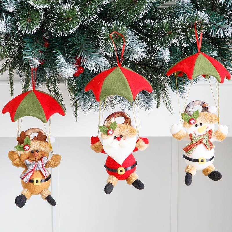 พร้อมส่ง🎅ประดับต้นคริสต์มาส ร่มชูชีพ ซานตาคลอส ของขวัญคริสต์มาส