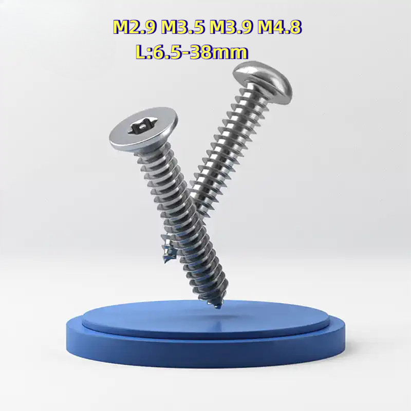 [HJC-LY-w] Flat Head Torx Tapping sus 304/น็อต สกรู หัวเตเปอร์ F ช่องขัน ดาว ท็อกซ์ สแตนเลส 304 เกลี