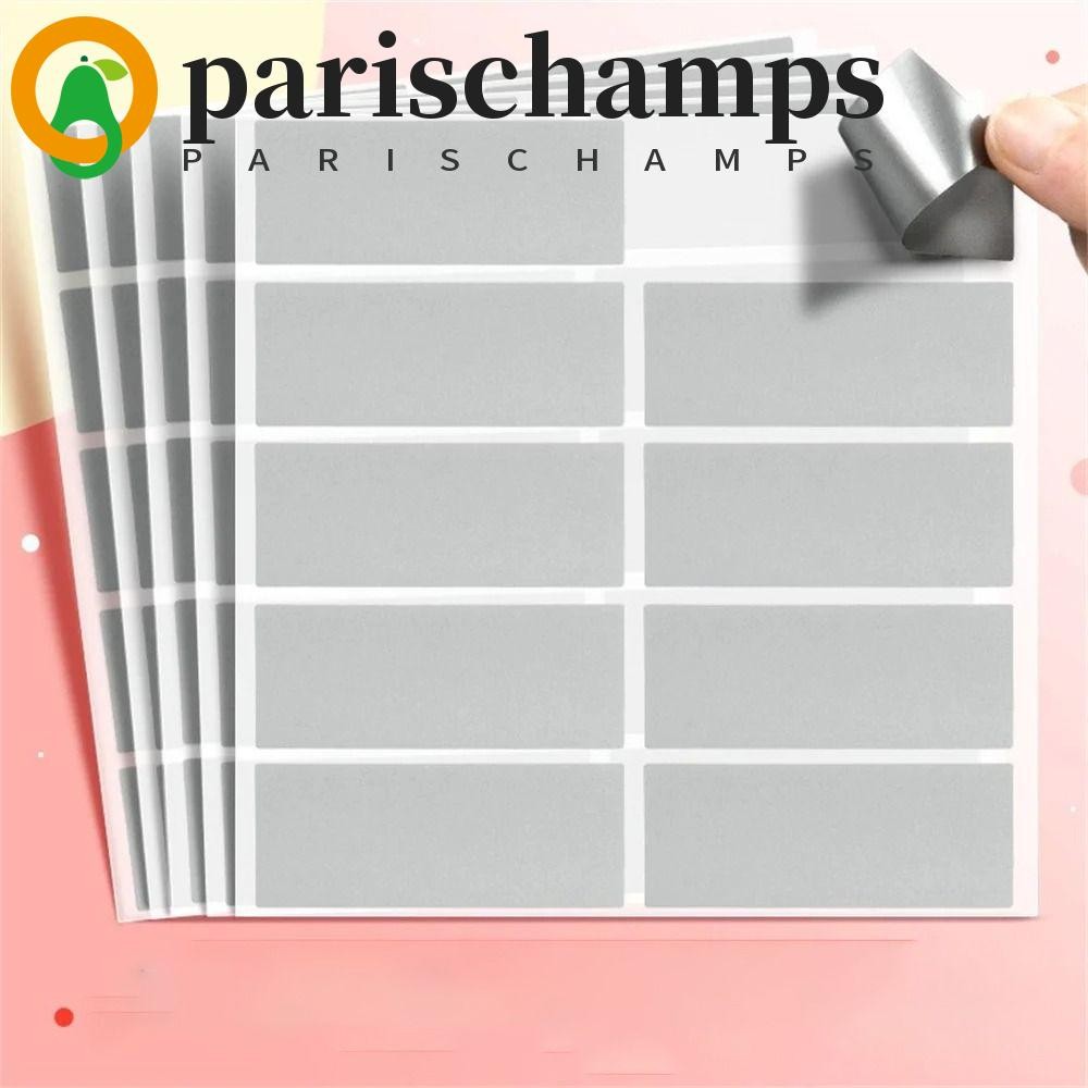 Parischamps 100 ชิ้นสติ๊กเกอร์ขูดการ์ดขูด,สี่เหลี่ยมสร้างสรรค์รอยขีดข่วนปิดสติกเกอร์,ศิลปะกาวตลกการ์ดปิดเด็กสีแดงบัตรกํานัลการยอมรับ