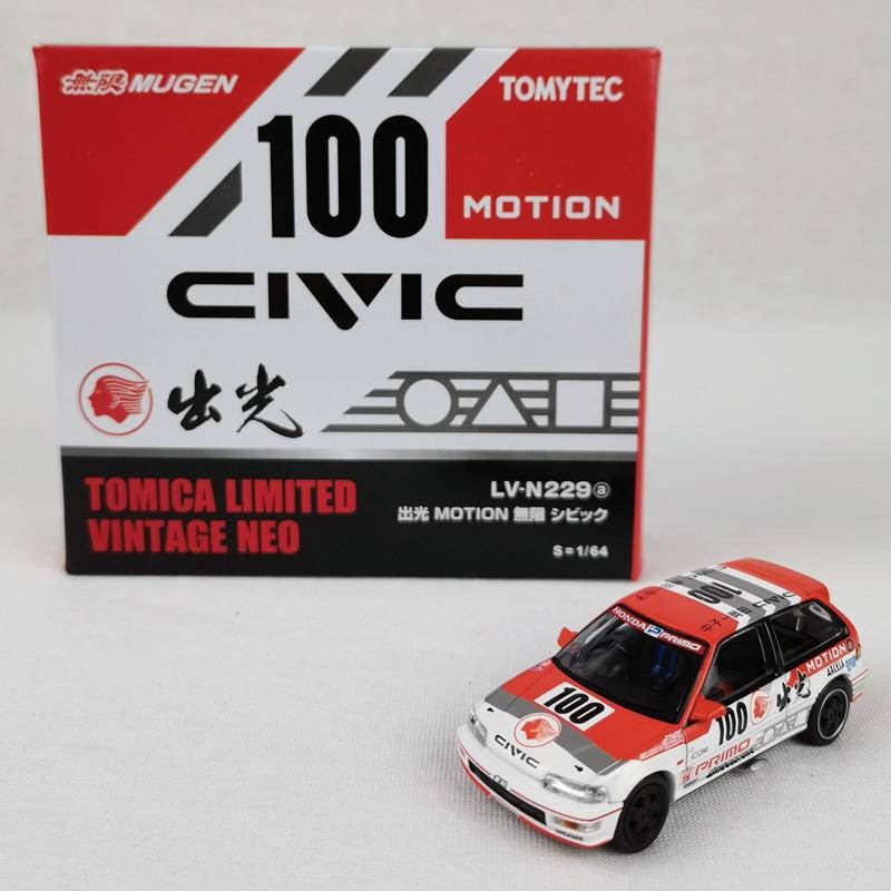 Japan Tomytech Tomica Limited Vintage Neo TLV-N229a Idemitsu Motion Civic Mugen Diecast Model