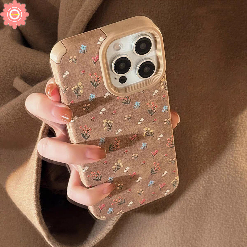 Retro Art Graffiti Romance น่ารักดอกไม้ที่มีสีสันสําหรับ IPhone 15 13 11 16 12 14 Pro Max 15 13 16 Plus 16 13 15 Pro หรูหราหนัง Feather Texture นุ่มคู่กรณี