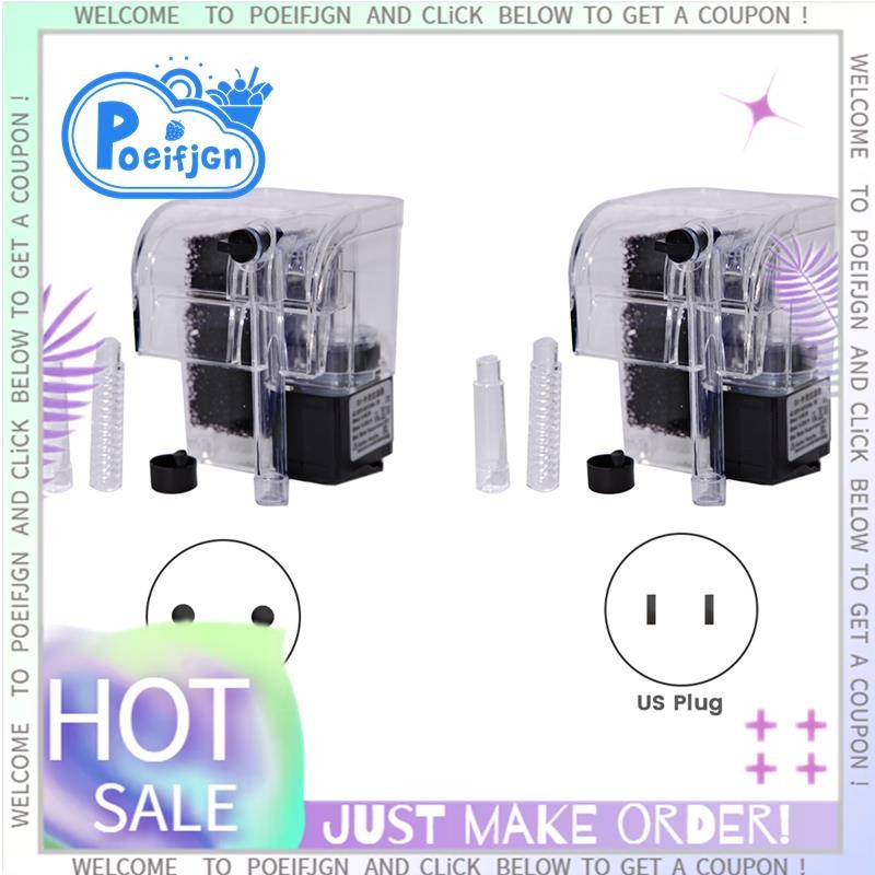 ปั๊มน้ําภายนอก Hang Up Filter สําหรับ Aquarium Fish Tank Filter Submersible Water Purifier Aquarium 