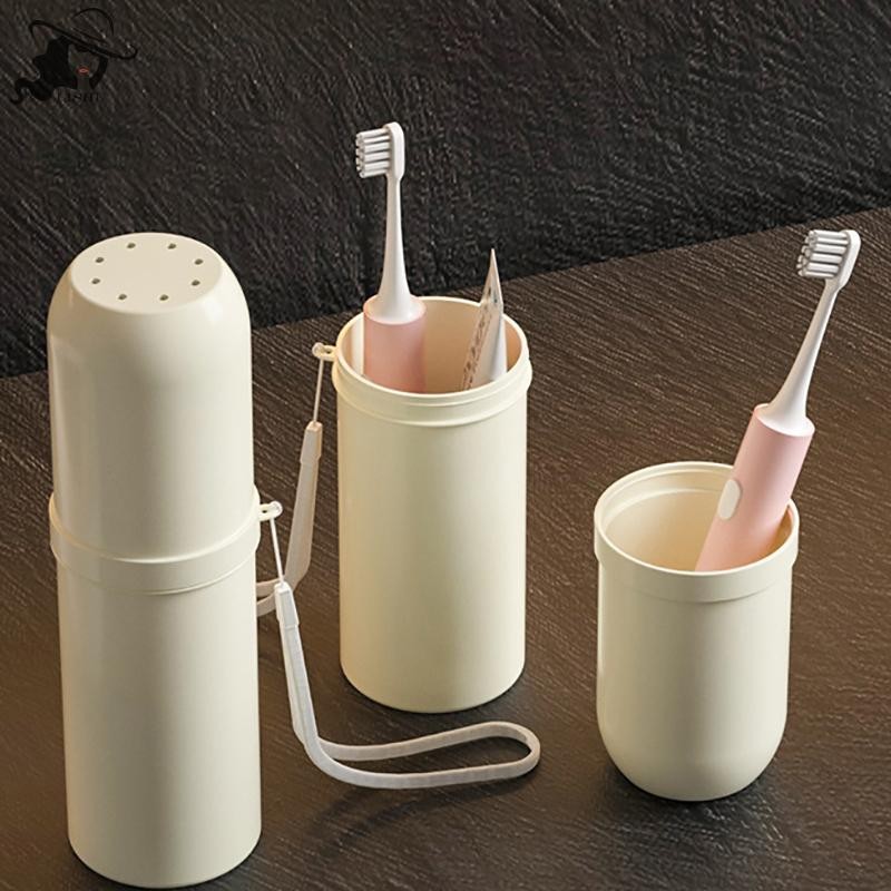 Lishu Simple Portable Travel แปรงสีฟันและกล่องเก็บยาสีฟันพร้อมฝาปิดเคส th