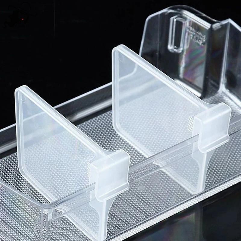 Lishu 10 ชิ้นตู้เย็น Partition Board Storage Retractable พลาสติก Divider ปรับ Partition Splint ขวดห้องครัวสามารถ Organizer th