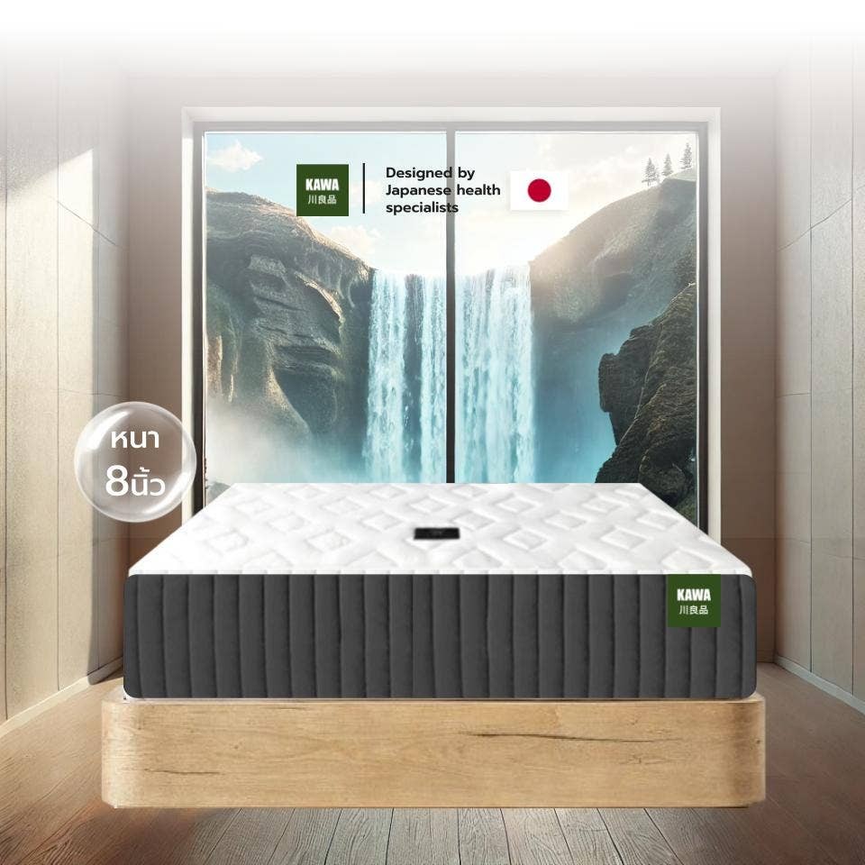 SB Design Square Kawa ที่นอนสปริงพรีเมียม รุ่น October (ความหนา 8 นิ้ว) ขนาด 3.5 ฟุต