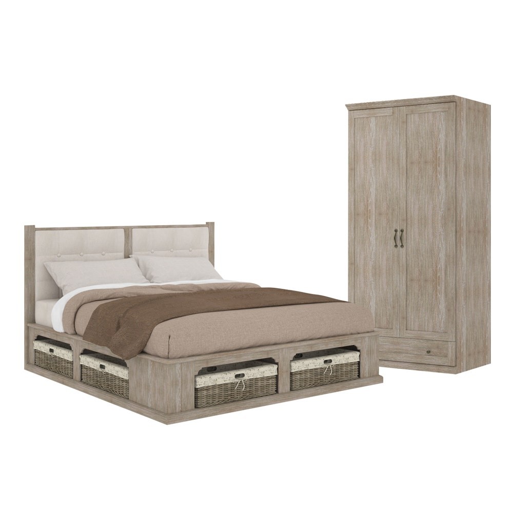 SB Design Square ชุดห้องนอน รุ่น Seaspell Plus & ตู้เสื้อผ้าบานเปิด รุ่น Seaspell Plus  แบรนด์ VINTA