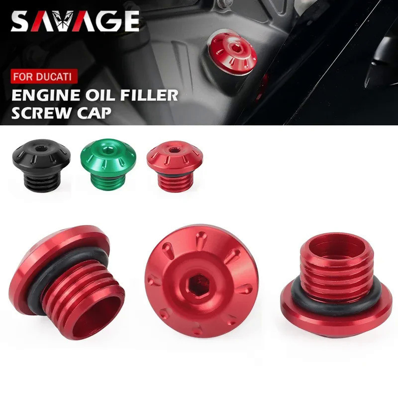 SV Engine Oil Filler Screw Cap Plug For DUCATI Streetfighter 848 1100 Panigale V4 Multistrada 950/12