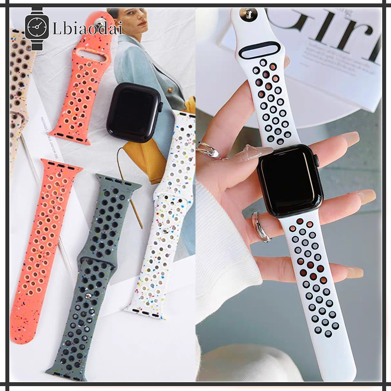 สายซิลิโคนอ่อนนุ่มกีฬา for Smart Watch Ultra/SE 3 2 Series 11 10 9 8 7 6 5 4 3 2 1 49mm 46mm 41mm 44mm 40mm 42mm 38mm
