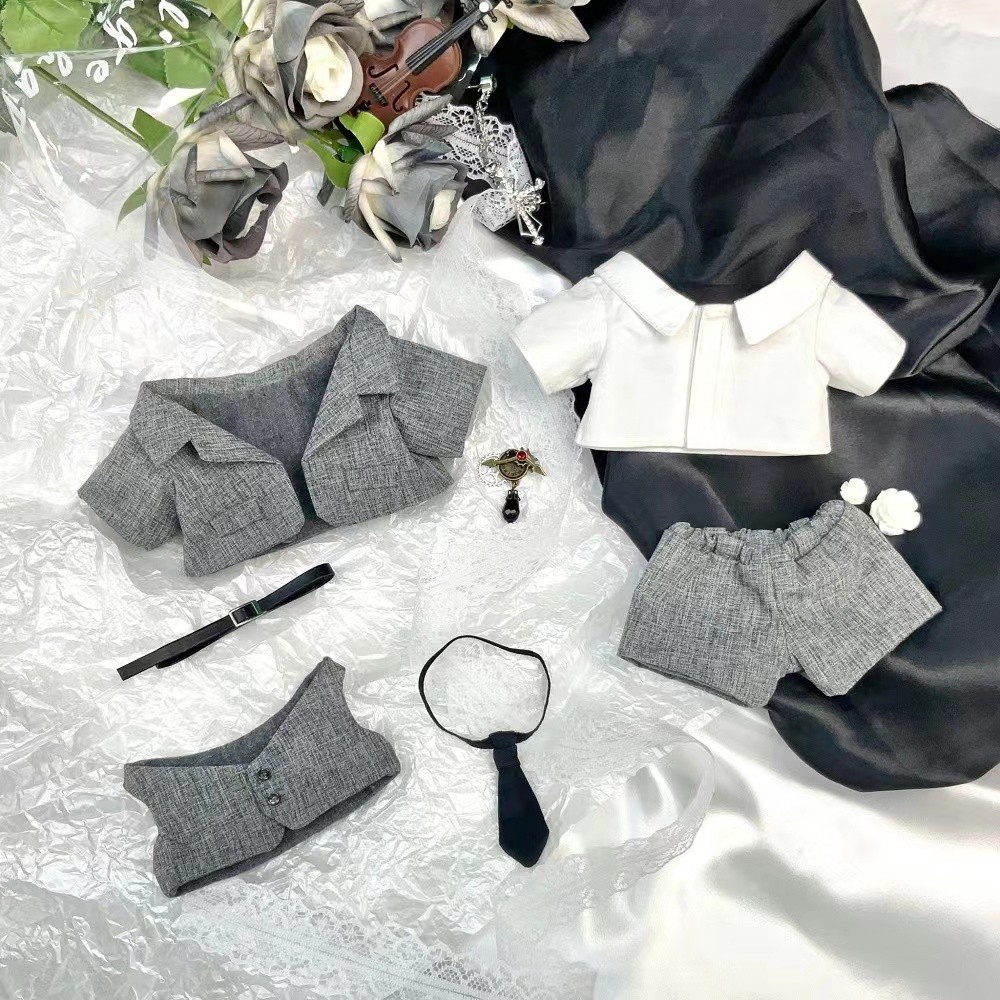 20 ซม.ผ้าฝ้ายตุ๊กตาเสื้อสูทหล่อ Cool ตุ๊กตา Dress-up Hoh XilNo ตุ๊กตา - รูปที่ 2