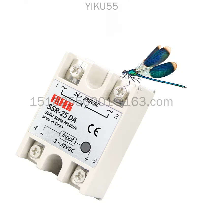 รีเลย์โซลิดสเตตเฟสเดียว SSR-25AA/40AA/60AA/80AA/100AA โมดูล AC Control AC แบรนด์ใหม่