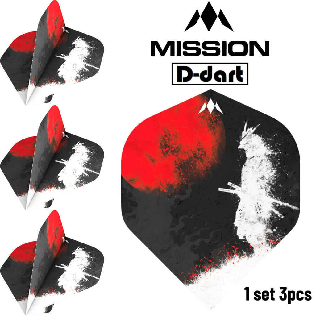 Mission Dart Flights - YARI STANDARD 100 Micron Solo Darts Flight สําหรับลูกดอกนุ่มและเหล็ก