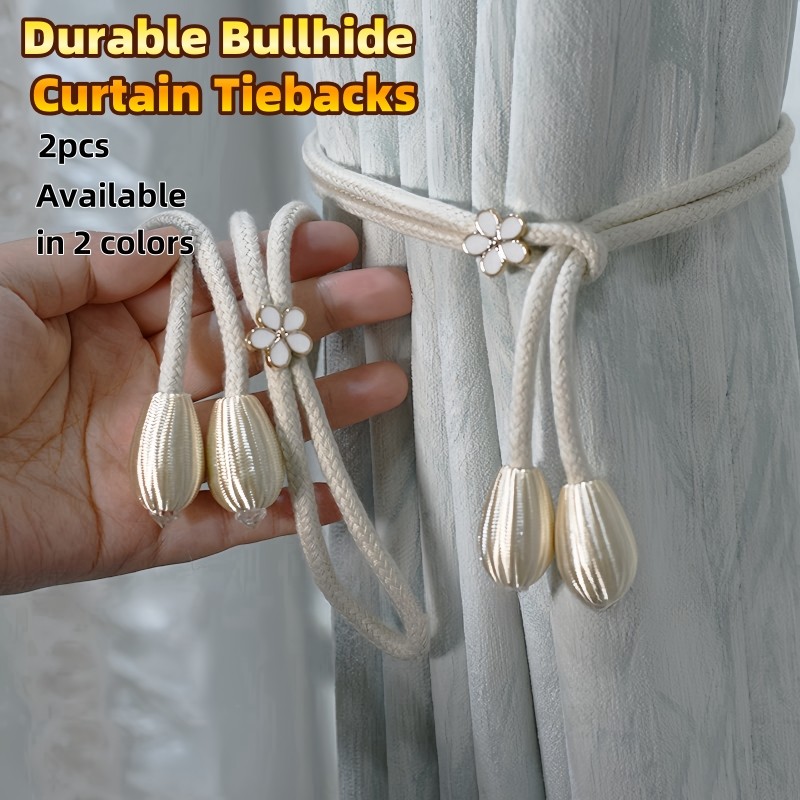 แนะนำ ผ้าม่าน (2 ชิ้น) ผ้า Oxford ทนทานลายดอกไม้ผ้า Tiebacks – ออกแบบดอกไม้เล็กๆมีสไตล์สําหรับผ้าม่านหนักและเชียร์ – เชือกผูกผ้าม่านที่ทนทานสําหรับตกแต่งบ้านที่หรูหรา ราคาพิเศษ มีเก็บเงินปลายทาง