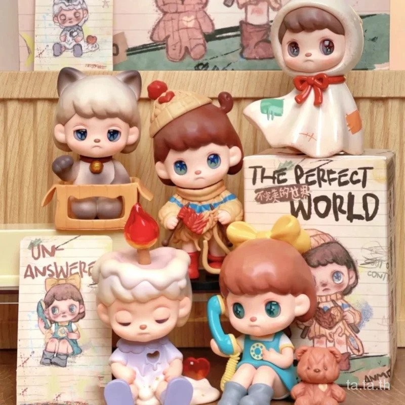 Kawaii Cute Anmoo Imperfect World Anime Blind Box Mystery Surprise Box Character Model Statue Doll Toy Creative Kid Xmas Gifts