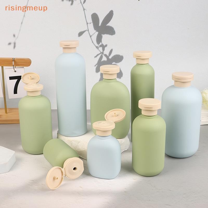 [risingmeup] 100ml-500ml Avocado Green Plastic Shampoo เจลอาบน้ํา ตู้ทําสบู่ฟอง ขวดรีฟิล Flip ขวดโลชั่น