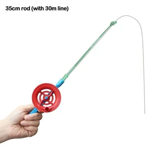Qinyuz9 ตกปลาน้ําแข็งปากกา Pole,ฤดูหนาว Retractable Ice Fishing Rods, 2024 แบบพกพา 35/40/75/80 ซม.เด็ก Ice Fishing Rod Ice ฤดูหนาวตกปลา