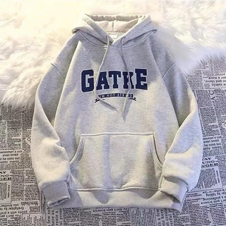 MNO.9 Hoodie M248 เสื้อฮู้ด สกรีนอก มีกระเป๋าล้วงด้านหน้า GATKE ผ้าสำลีหนานุ่ม เสื้อกันหนาว เสื้อแขนยาว ฮู้ด