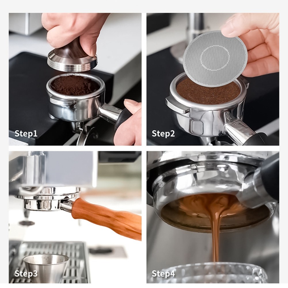 [ROLADYTH] 51/53/58 มม. Espresso Puck Screen ตัวกรองกาแฟแบบใช้ซ้ําได้สแตนเลส