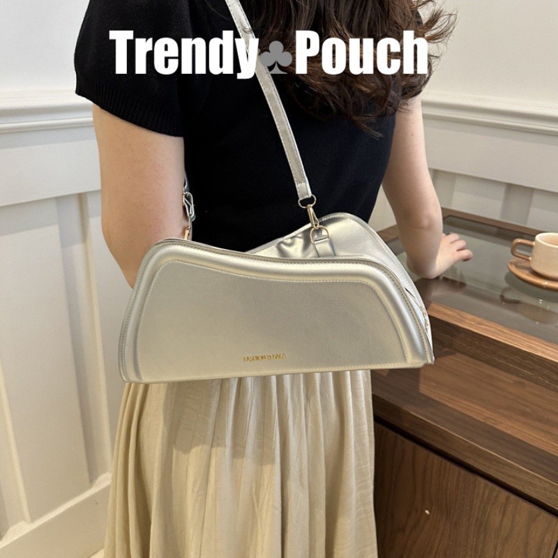 TRENDY POUCH ใหม่กระเป๋าสตรีส่วนบุคคลกระเป๋าสะพายไหล่สบายๆ