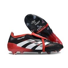 (กระเป๋าถือสมนาคุณ)AD Predator ACCURACY+ FG BOOTS รองเท้าฟุตบอลกันลื่นสีดําแดง Eur36-45