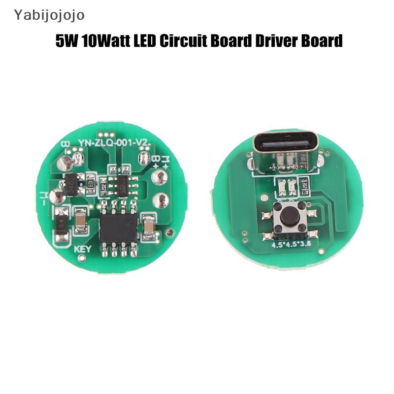 Yabijojojo 5W 10 วัตต์ LED Circuit Board Driver Board Type-C ชาร์จโมดูล DIY อุปกรณ์เสริมอิเล็กทรอนิกส์สําหรับไฟฉายพัดลมขนาดเล็กใหม่